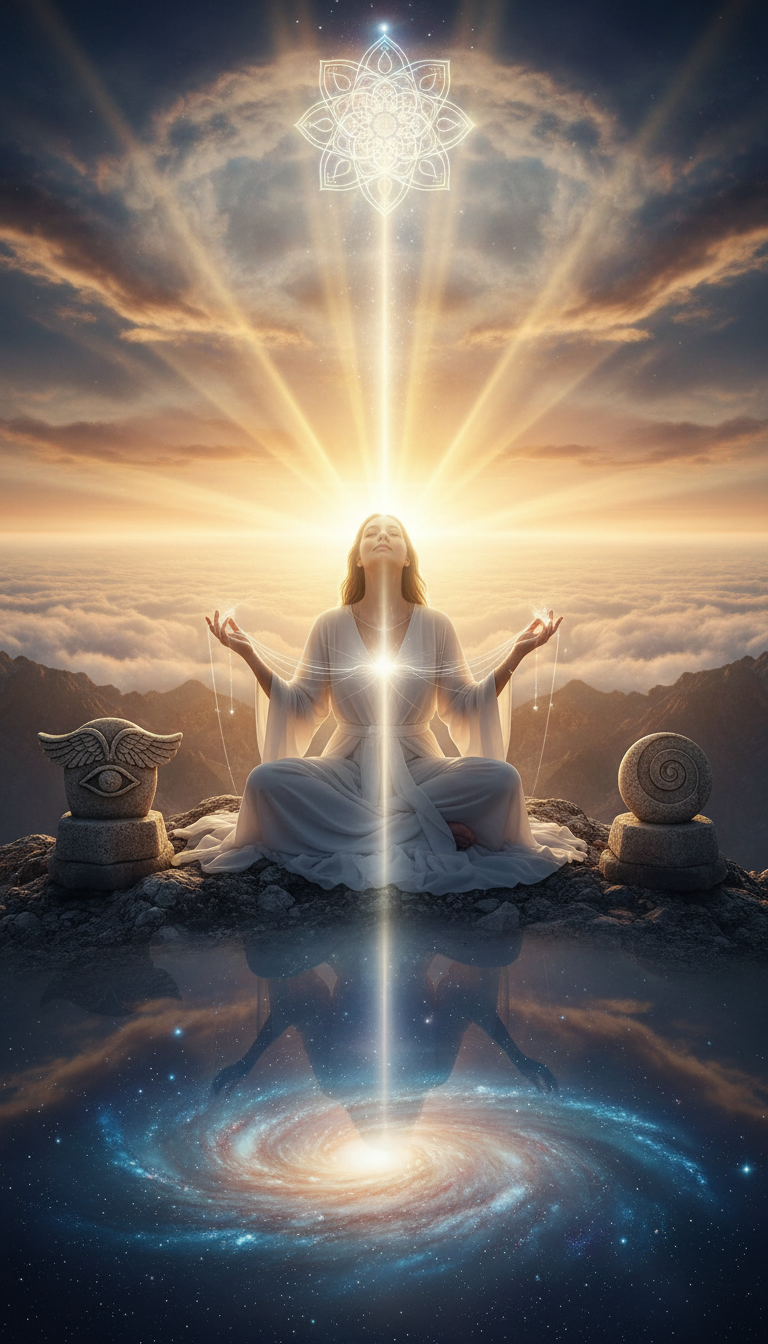 imagem de conexão com o divino